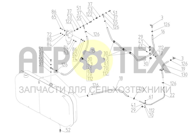 Коммуникации топливные (S300.05.16.000) (№37 на схеме)